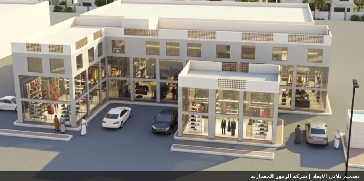 تصميم عمارة استثمارية ومحلات تجارية في جدة