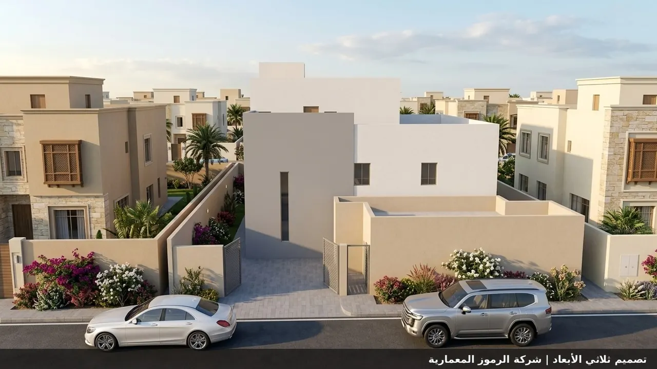 من أعمال الرموز المعمارية — تصميم فيلا سكنية